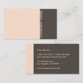 軽サーモンブラウンモダン 名刺 (正面/裏面)