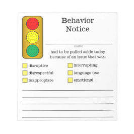 軽ストップ学生の行動に関する通知 ノートパッド