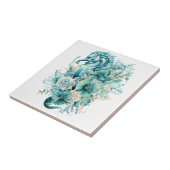 軽ターコイズ乗馬用セラミックタイル タイル (側面)