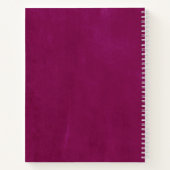 軽パーソナライズされた梅 ノートブック (裏面)