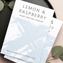 軽モダンく埃の多い青い筆跡のイヤーカード 名刺