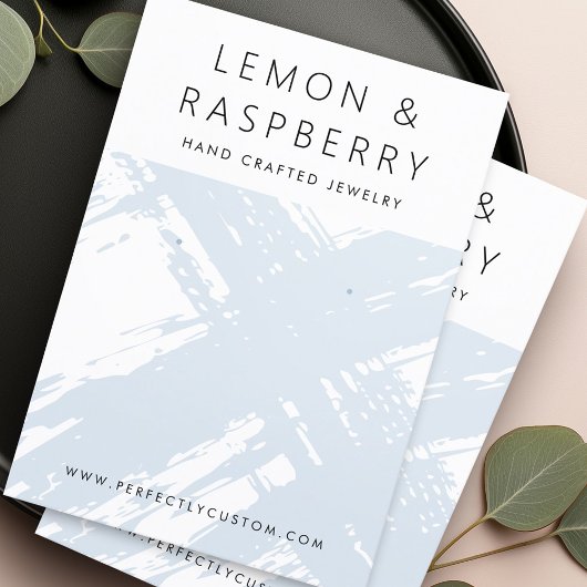 軽モダンく埃の多い青い筆跡のイヤーカード 名刺