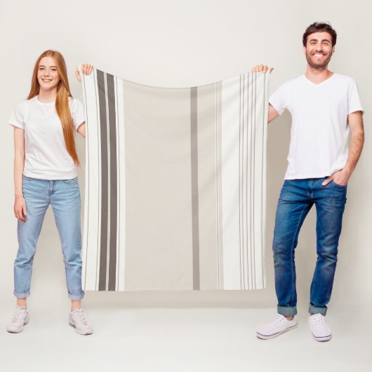 軽モダンスタイリッシュ色ダークブラウンベージュパステルカラー フリースブランケット (インサイチュ)