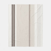 軽モダンスタイリッシュ色ダークブラウンベージュパステルカラー フリースブランケット (正面)