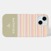 軽モダンストライプ Case-Mate iPhoneケース (裏面 (横))