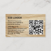 軽モダン木材建築QRコード契約者 名刺 (裏面)