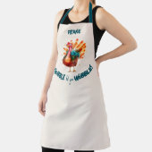 軽予測できな桃の水の色トルコ感謝祭 エプロン (インサイチュ)