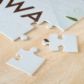 軽井沢日本スキー旅行ポスター ジグソーパズル (側面)