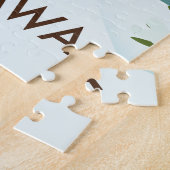 軽井沢日本スキー旅行ポスター ジグソーパズル (側面)