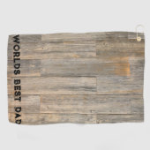 軽動揺して木素朴粒、世界最高のパパ ゴルフタオル (横)