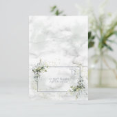 軽塵ブルーユーカリプトゥス多肉性座席表 出欠カード (スタンド正面)