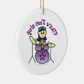 軽太鼓の女の子 セラミックオーナメント (右)