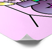 軽太鼓の女の子 ポスター (角)