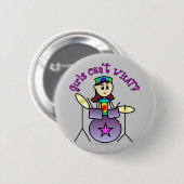 軽太鼓の女の子 缶バッジ (正面&裏面)