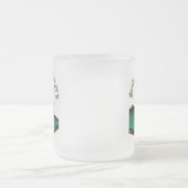 軽女ビリヤード選手 フロストグラスマグカップ (中央)