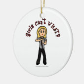 軽女レフリー セラミックオーナメント (左)