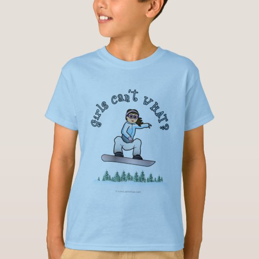 軽女子スノーボード Tシャツ (正面)