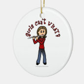 軽女子フルート奏者 セラミックオーナメント (左)