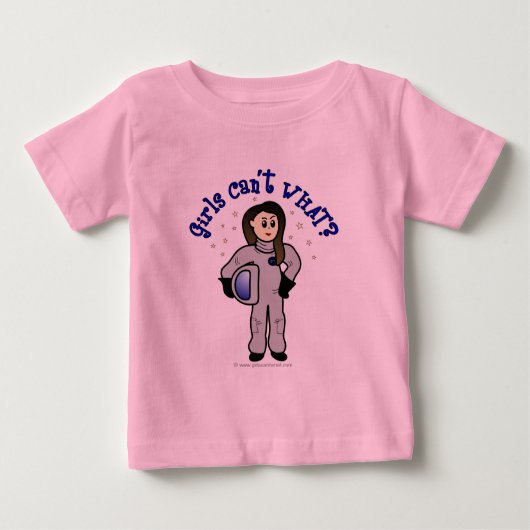 軽女性宇宙飛行士 ベビーTシャツ (正面)