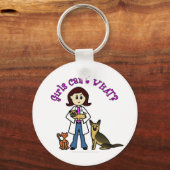 軽女性獣医 キーホルダー (正面)