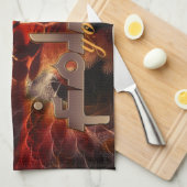 軽後を追い感動的コットン茶タオル キッチンタオル (四つ折り)