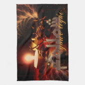 軽後を追い感動的コットン茶タオル キッチンタオル (縦)