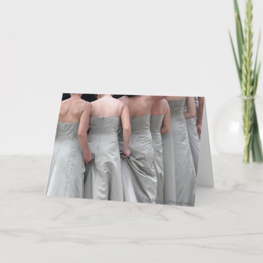 「軽微な調整」ブライドメイドサンキューカード サンキューカード (正面)