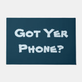 軽快なリマインダーフレーズオリジナルおもしろい ドアマット (正面)