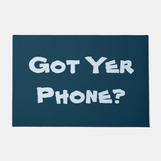 軽快なリマインダーフレーズオリジナルおもしろい ドアマット (正面)