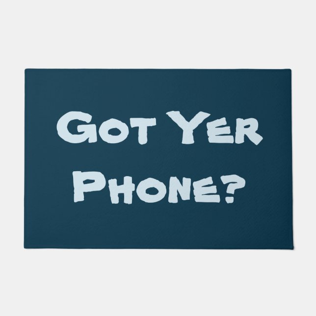 軽快なリマインダーフレーズオリジナルおもしろい ドアマット (正面)