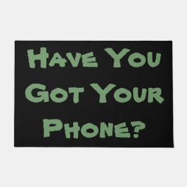 軽快なリマインダーフレーズオリジナルおもしろい ドアマット