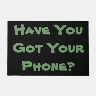 軽快なリマインダーフレーズオリジナルおもしろい ドアマット