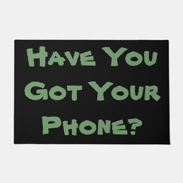 軽快なリマインダーフレーズオリジナルおもしろい ドアマット (正面)