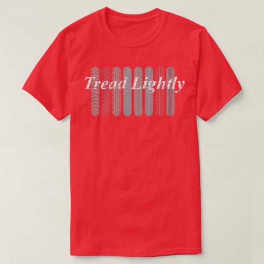 軽快な自転車タイヤを踏む Tシャツ (デザイン正面)