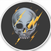 軽快ボルト付きスカル シール (正面)