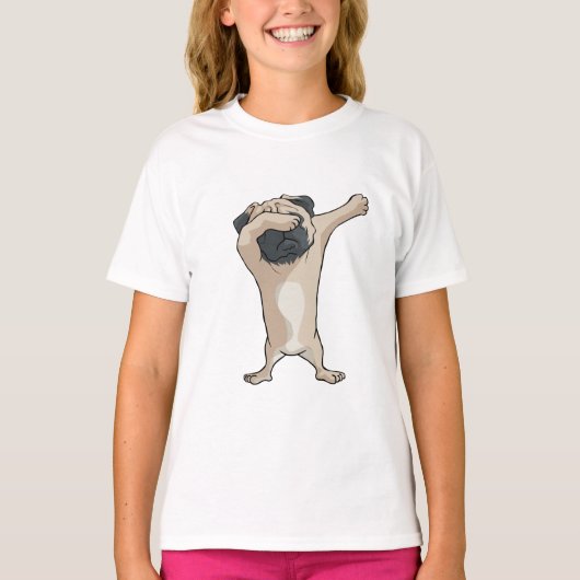 軽打Pug2 Dabberのダンス Tシャツ (正面)