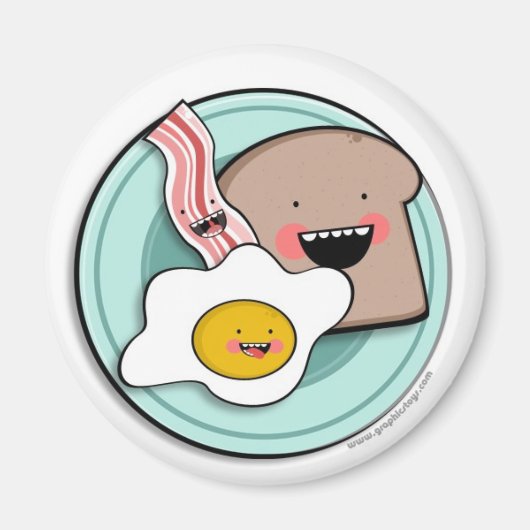 軽朝食磁石 マグネット (正面)