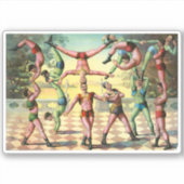 軽業を行う13人 シール (正面)