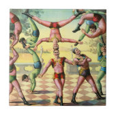 軽業を行う13人 タイル (正面)