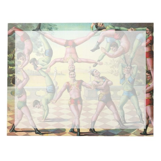 軽業を行う13人 ノートパッド (正面)