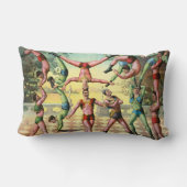 軽業を行う13人 ランバークッション (裏面)