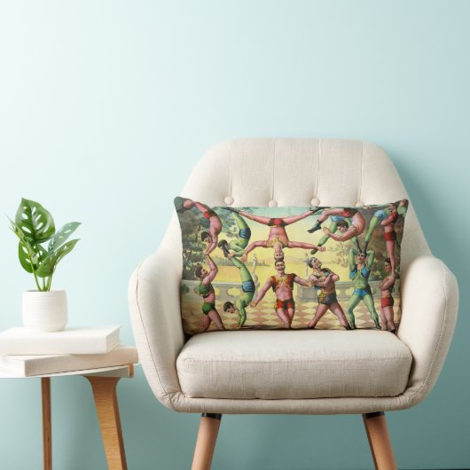 軽業を行う13人 ランバークッション (椅子)