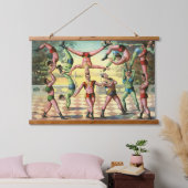 軽業を行う13人 吊り下げ型タペストリー (寝室)