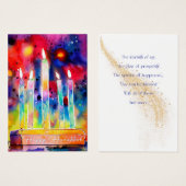 軽水色ギフトフェスティバルのハヌカーラベル (正面&裏面)