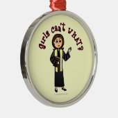 軽牧師の女の子 メタルオーナメント (右)