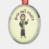 軽牧師の女の子 メタルオーナメント (左)