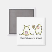 軽率なヒツジの磁石 マグネット (正面/裏面)