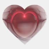 軽白熱［赤熱］光を放つ絹ハート ハートシール (正面)