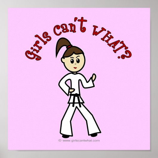 軽空手ガール ポスター (正面)