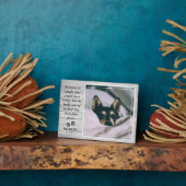 軽素朴木ペットロスPET記念写真 フォトプラーク (側面)